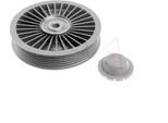 Vaico V40-0821 Puleggia Folle Cinghia A V 122,2 Mm Per Opel Vivaro A Furgone (X83) Vivaro A Combi (X83) Movano Furgone (X70) Movano Bus (X70)