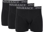 Endurance Burke Boxer In Una Pratica Confezione Da 3 Pezzi 1001A Neroa 3XL