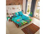Hip Mako Biancheria Da Letto In Raso 3 Pezzi Copripiumino 240 X 220 Cm Federa 60 X 70 Cm Mystic 7086.99.03 Multi