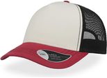 Atlantis Rcan | Rapper Canvas Cap, 5-Panel-Mesh-Cap - Colore: Bianco/Bordeaux/Nero - Taglia: Unica