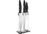 Set Di Coltelli Judge Sabatier Ip Con Supporto, Acciaio Inossidabile, 35,5/8/13,5, Nero/Argento