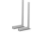 Stahlwerk 2 X Staffe D'arresto In Alluminio Per Angolo 400 Mm Con Rivetti In Cm E Pollici