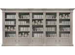 Casa Padrino Libreria In Stile Country Grigio 452 X 47 X H. 230 Cm - Mobile Artigianale In Legno Massello - Mobile A Scaffale - Mobile Da Soggiorno - Mobile Da Ufficio - Mobili In Stile Country