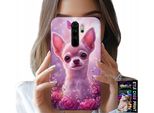Custodia Per Xiaomi Redmi 9 - Dolce Chihuahua Su Sfondo Rosa Con Fiori