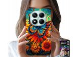 Custodia Per Xiaomi Note 14 Pro + 5G - Farfalle Farfalle Fiori Rose Custodia