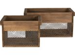 Scatola Portaoggetti Clayre & Eef In Legno Marrone