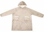 Vidaxl Felpa Con Cappuccio Beige M Pile E Flanella