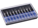 Set Di Lime Rotanti Da 10 Pezzi In Acciaio Al Carburo Di Tungsteno, Gambo Da 3 Mm, Diametro Di Taglio Di 6 Mm, Doppio Taglio