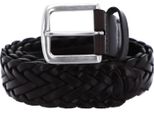 Marc O'polo Pelle Cintura 35Mm Braided Leather Belt W105 Dark Brown Marrone