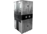 Casa Padrino Mobile Vino Con Design A Valigia Argento/Nero 86 X 80 X H. 177 Cm - Mobile Bar In Alluminio - Mobile A Valigia - Mobili Aeronautici - Mobili Aeronautici - Mobili In Alluminio - Mobili Bar