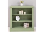 Casa Padrino Libreria In Stile Country Verde 102 X 35 X H. 102 Cm - Mobile In Legno Massello - Mobile A Scaffale - Mobile Da Soggiorno - Mobile Da Ufficio - Mobili In Stile Country - Arredamento In Stile Country