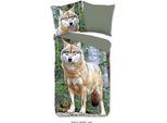 Biancheria Da Letto Good Morning Wolf - 135X200 Cm - 100% Cotone