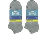 Lonsdale 6 Paia Di Calze In Piquet Di Cotone Melange Grigio39-42