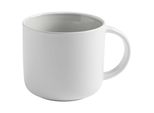 Maxwell & Williams Tint Becher, Tasse, Kaffeebecher, Trinkbecher, Porzellan, Weiß / Hellgrau, 450 Ml, DI0007