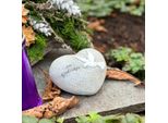 Eberin - Cuore Commemorativo Cuore A Lutto Cuore Che Dice Cuore - Cuore Tombale Colomba Bianca Con Scritta "In Memoria"""
