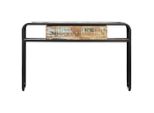 Tavolo Consolle 118X30X75 Cm In Legno Massiccio Di Recupero