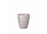 Asa Selection Thermo Thermobecher Twisted, Kaffeebecher, Kaffee Becher, Tasse, Porzellan, Grau, 200 Ml, 33713024