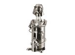 Gilde Flaschenhalter, "Feuerwehrmann"", Metall, Silberfarben, , L. 14 Cm, B. 16 Cm, H. 39 Cm 65087"
