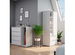 Vicco Cassettiera Per Camera Da Letto Ruben, 120 X 101.9 Cm, Bianco