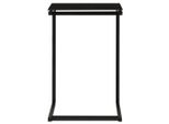 Tavolino Nero 40X40X60 Cm In Vetro Temperato