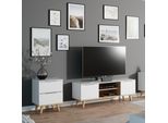 Vicco Cassettiera Per Camera Da Letto Nautica, 45 X 61 Cm, Bianco/Sonoma