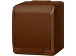 Presa Singola Con Messa A Terra, IP44 Marrone Hermes 0321-06 ELEKTRO-PLAST Nasielsk