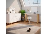 Vicco Cassettiera Per Camera Da Letto Nautica, 40 X 82 Cm, Bianco/Bianco