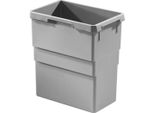 Cestino Interno Hailo 1058089 Grigio Chiaro 30 Litri 397 X 258 X 413 Mm