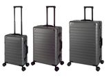 Travelhouse Oslo - Set Di 3 Valigie Da Viaggio Sml - Alluminio Rigido Grigio