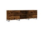 Mobile Tv In Rovere Fumé 150X30X50 Cm Materiale In Legno
