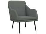 Poltrona Grigio Scuro 63X76X80 Cm In Tessuto