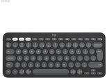 Logitech Pebble Keys 2 K380S, Mini, Kabellos, Bluetooth, Scherenschalter, Qwerty, Grafite