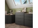 Vicco Credenza Betti, 80 X 101.9 Cm Con 4 Cassetti, Antracite/Sonoma
