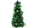 Clayre & Eef Decorazione Natalizia Alberi Di Natale Ø 21X50 Cm Plastica Verde