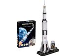 Revell 3D Puzzle Apollo 11 Saturn V, Raumfahrt-Rakete, 3D-Steckpuzzle, 136 Teile, 00250