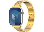 Watch 41 Mm, Watch 7 - 41 Mm, Watch 4 - 40 Mm, Watch 5 - 40 Mm, Watch 6 - 40 Mm, Watch 2 - 38 Mm, Watch 3 - 38 Mm, Watch 38 Mm, Watch 10 - 42 Mm, Watch 1 - 38 Mm, Watch 40 Mm, Watch 8 - 41 Mm, Watch 9 - 41 Mm, Watch 9 - 41 Mm, Watch Se - 40 Mm, Watch Se 2022 - 40 Mm, Watch Se 2023 - 40 Mm Cinturino: Selencia Diamantgliederband