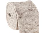 Nastro Di Feltro Decorazione Da Tavolo Grigio-Natura 15Cm 5M, Nastro Artigianale Nastro Vaso In Lana Di Pecora
