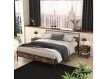 Vicco Comodino Fyrk, 40 X 50 Cm Set Di 2, Rovere Rustico