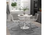 Vicco Tavolo Da Pranzo Carl, 80 X 80 Cm, Bianco