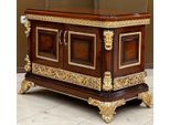 Casa Padrino Mobile Tv Barocco Marrone/Oro - Magnifica Credenza In Legno Massiccio A 2 Ante - Mobili Da Ufficio In Stile Barocco - Mobili Barocchi - Mobili Da Ufficio Barocchi - Nobile & Magnifico