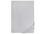 Castell Lenzuolo Fitted In Microfibra Interlock Jersey Grigio Argento 90 X 190 - 100 X 200 Cm