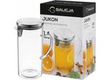 Caraffa In Vetro Resistente Al Calore Con Coperchio E Setaccio 1,4 L