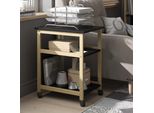 Vicco Carrello Elvia, 36 X 51 Cm, Nero/Pino