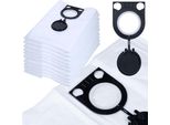 Rosfix Sacchetti Per Aspirapolvere, Confezione Da 12 – Microfibra Sintetica, 41X62 Cm | Ricambio Per Starmix, Bosch Gas 25/50, Metabo Asa 1200/2025