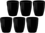 Rose&Tulipani Set 6 Bicchieri 320 Ml Nero R116500008Z