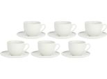 La Porcellana Bianca Set 6 Tazze Da Caffè Con Piattino 80 Ml P000000015Z