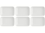 La Porcellana Bianca Set Di 6 Ciotole Rettangolari 11X8 Cm P004701177Z