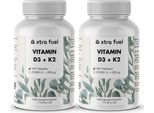 Compresse Di Vitamina D3 + K2 - 20.000 U.I. + 200Mcg - 100% Puro E Ad Alto Dosaggio - 2 Dosi (480X Compresse D3+K2)