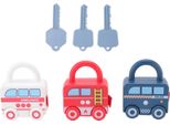 Serrature Di Apprendimento Per Bambini, Forma Di Auto Con Chiave, Giocattolo Scorrevole Per L'apprendimento Precoce, Bambini E Bambine
