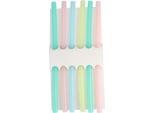 6Pcs Silicone Morbido Riutilizzabile Cannuccia Per Bere